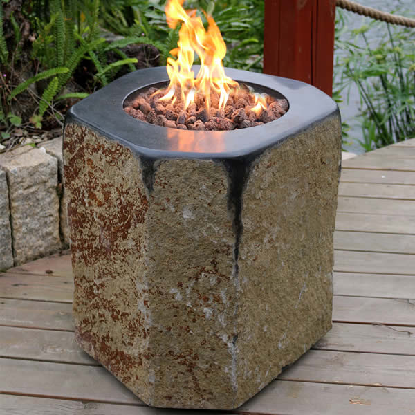 Vuurzuil Elementi Derby basaltlook (gas) - Afbeelding 4