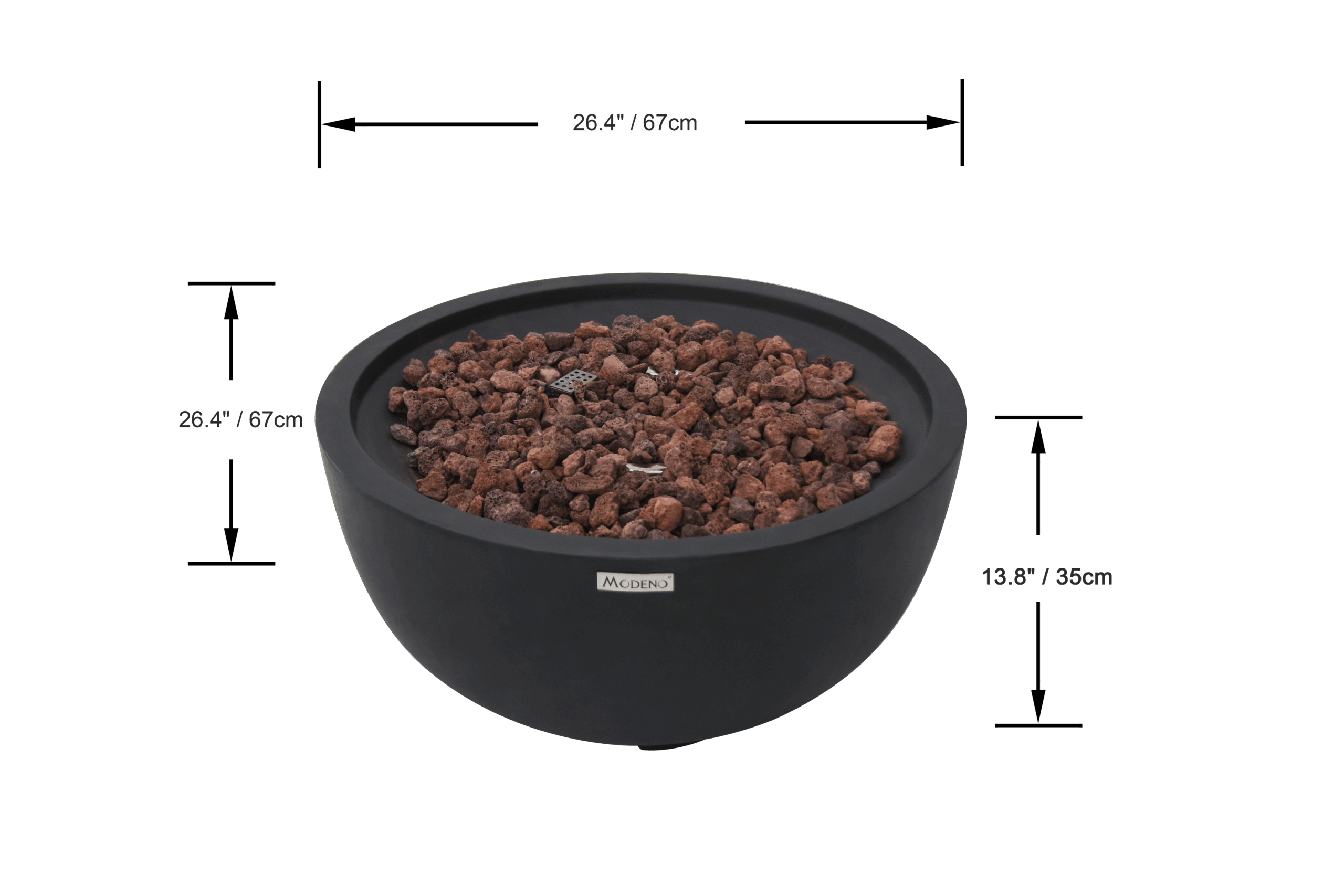 Vuurtafel Elementi Jefferson (gas) - Afbeelding 3