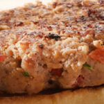 Klassieke hamburger op landbrood