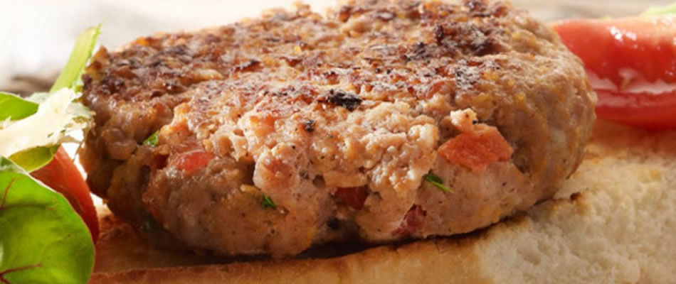 Klassieke hamburger op landbrood