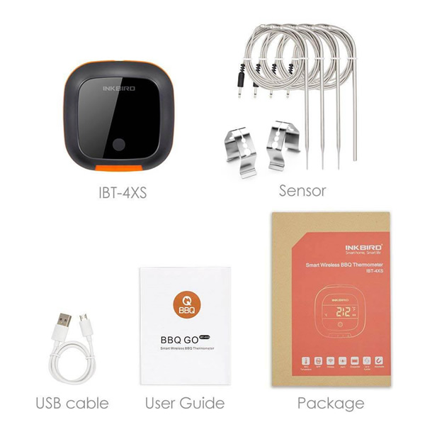 Thermometer BBQ INKBIRD IBT-4XS Bluetooth - Afbeelding 4