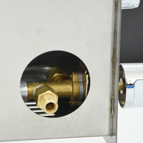 Inbouwbrander rechtkant Elementi RVS (105x29 cm) - Afbeelding 5