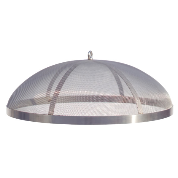 Vonkenscherm vuurschaal RVS 63cm - Afbeelding 2