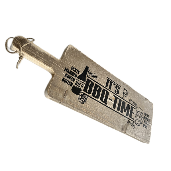 Hapjesplank BBQ Time steigerhout