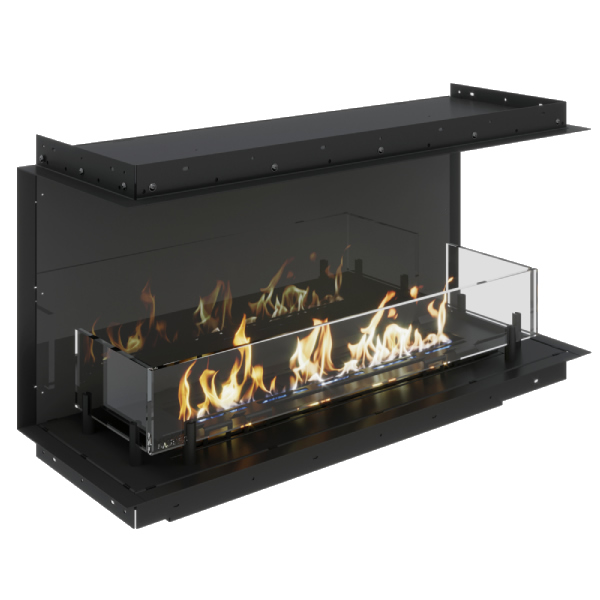 Inbouwhaard Biopasja BioSuperior Driezijdig (bio-ethanol)