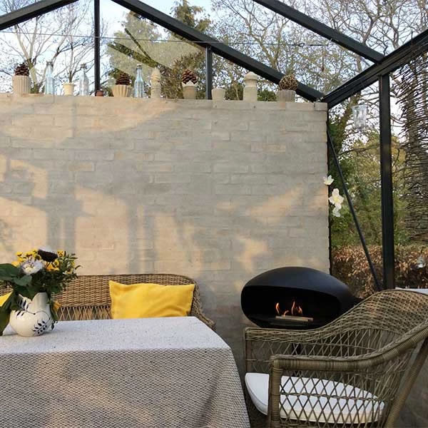 Vrijstaande haard Cocoon Pedestal Zwart (bio-ethanol)