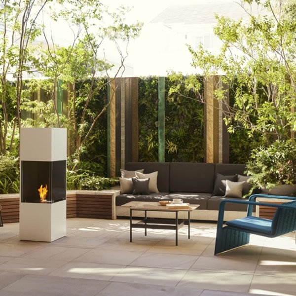 Vrijstaande haard EcoSmart Fires BE Wit (bio-ethanol) - Afbeelding 3