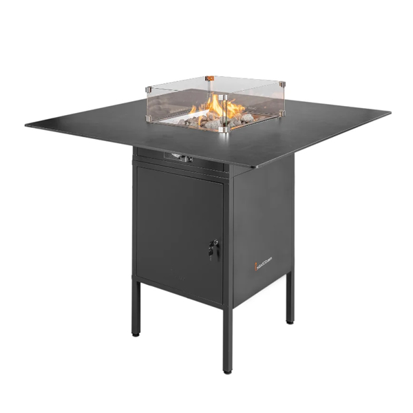 Vuurtafel Engasco SLAVA High Anthracite 90 (Gas) sfeer