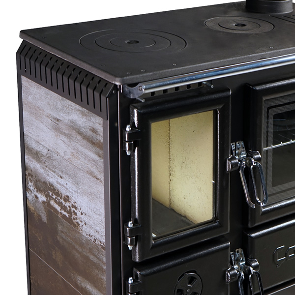 Houtkachel Fornuis met oven Caliskan 214 Inbouw - Afbeelding 4