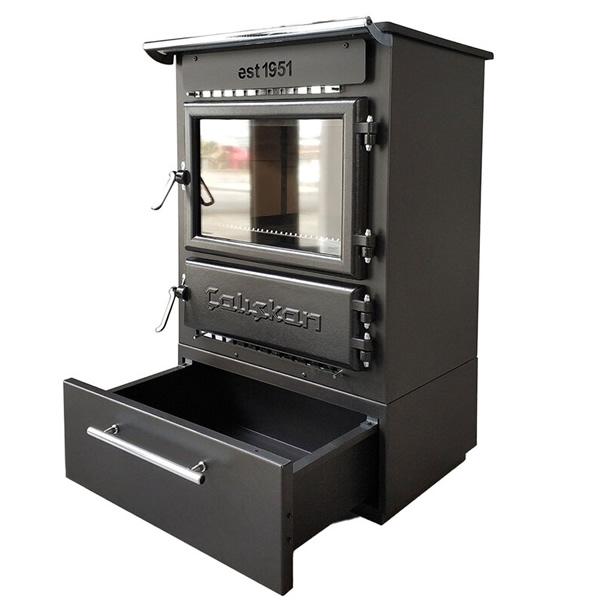 Vrijstaande houtkachel met lade Caliskan 305 - Afbeelding 2