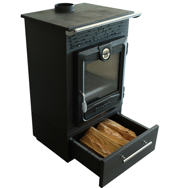 Vrijstaande houtkachel met lade Caliskan 315