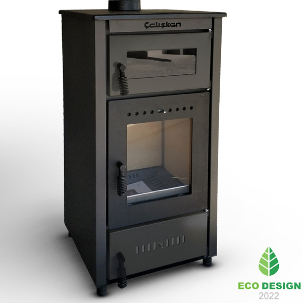 Vrijstaande houtkachel met oven Caliskan 302 - Afbeelding 3