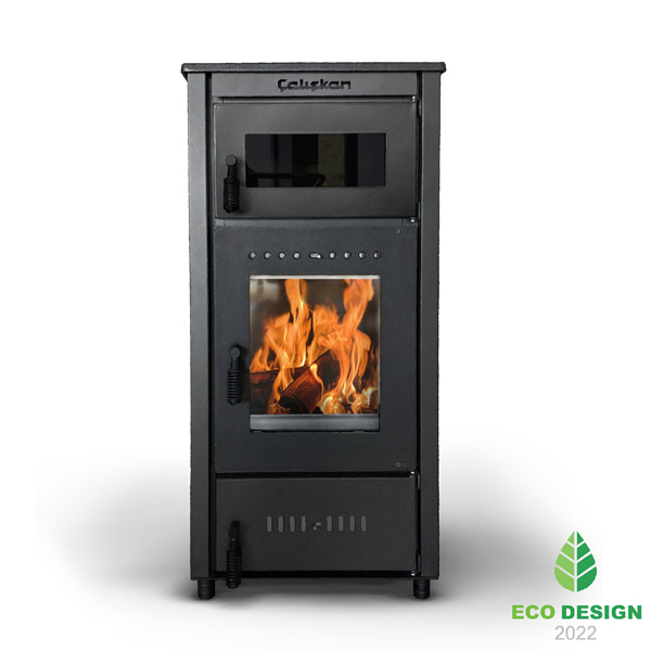 Vrijstaande houtkachel met oven Caliskan 302