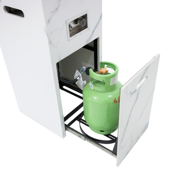 Gashaard Elementi Yukon Porselein Bianco White gas tank