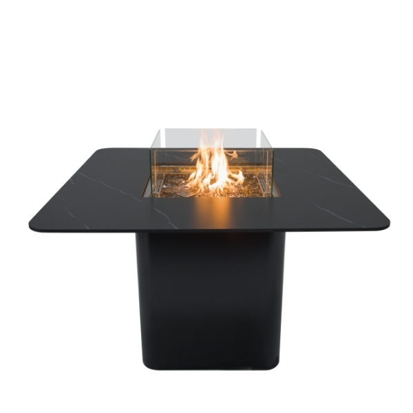 OFP202BB BRUGGE (Bulgaria Black)van elementi met vuur en glas vooraanzicht